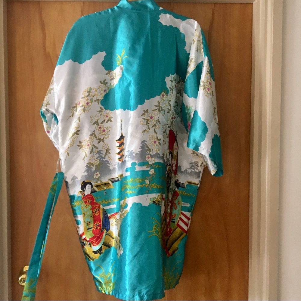 Silky Asian Style Robe - Picture 6 of 8